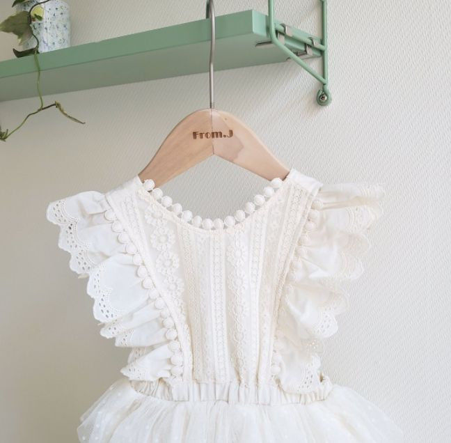 FROM J - Korean Children Fashion - #Kfashion4kids - Cancan Lace Suspender Bodysuit - 5