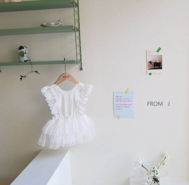 FROM J - Korean Children Fashion - #Kfashion4kids - Cancan Lace Suspender Bodysuit - 6