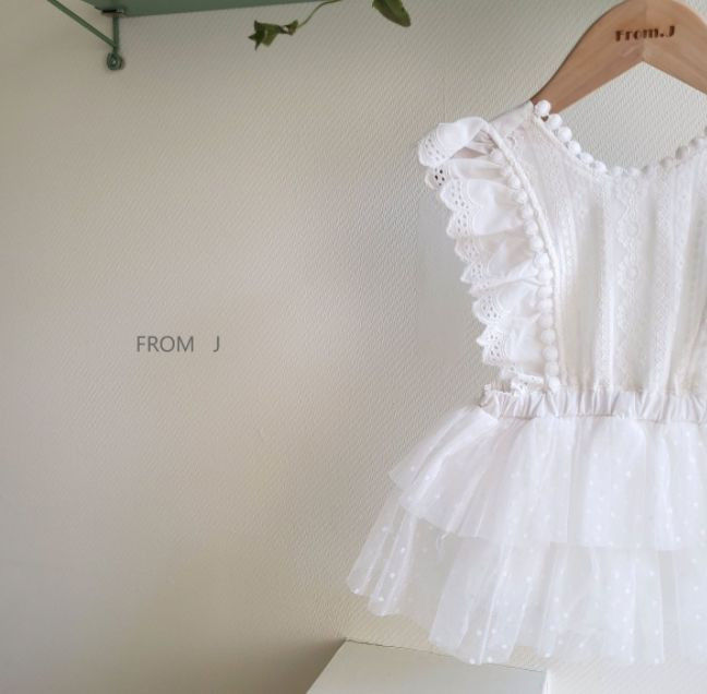FROM J - Korean Children Fashion - #Kfashion4kids - Cancan Lace Suspender Bodysuit - 8