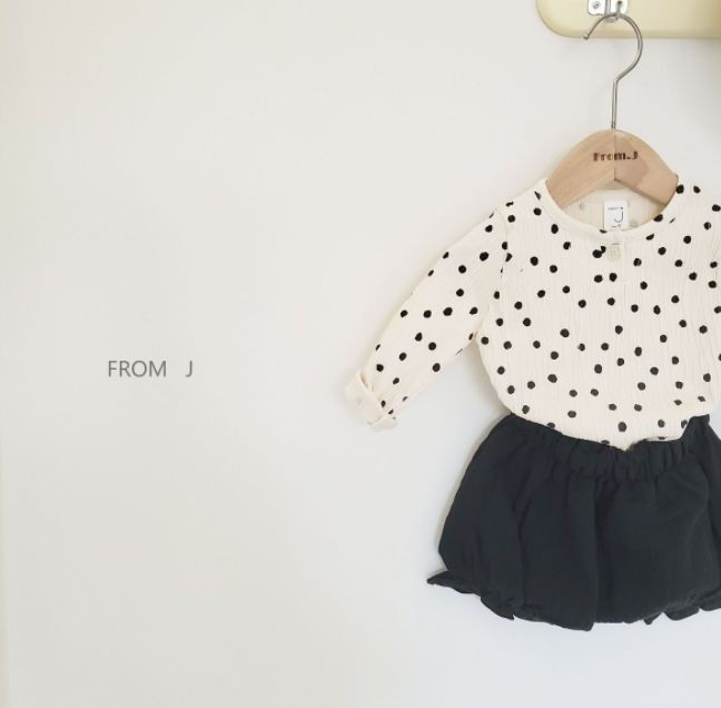 FROM J - Korean Children Fashion - #Kfashion4kids - Dots Top Bloomer Set - 3