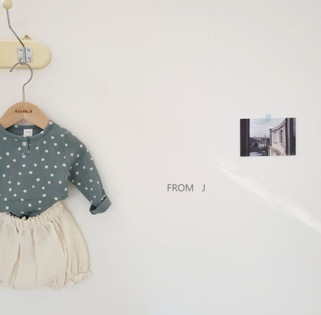 FROM J - Korean Children Fashion - #Kfashion4kids - Dots Top Bloomer Set - 7