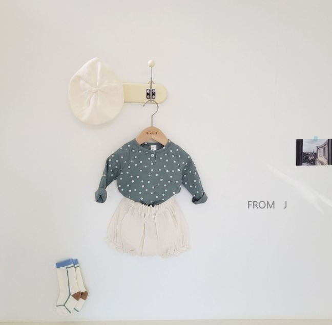 FROM J - Korean Children Fashion - #Kfashion4kids - Dots Top Bloomer Set - 9
