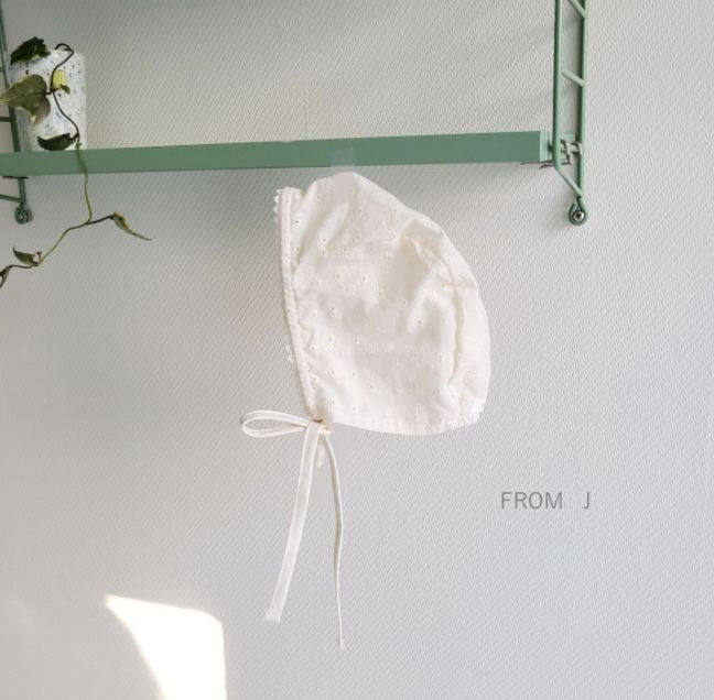FROM J - Korean Children Fashion - #Kfashion4kids - Punching Lace Bonnet - 4