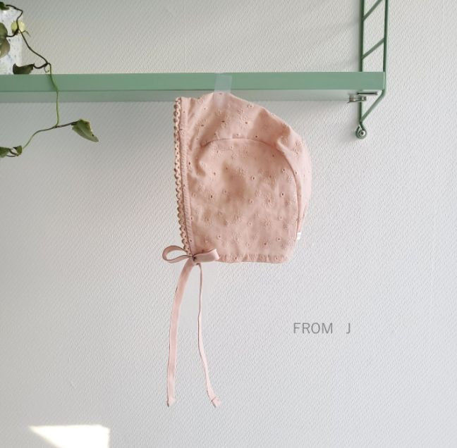 FROM J - Korean Children Fashion - #Kfashion4kids - Punching Lace Bonnet - 6