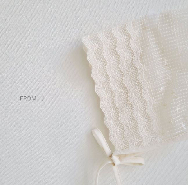 FROM J - Korean Children Fashion - #Kfashion4kids - Mesh Lace Bonnet - 4