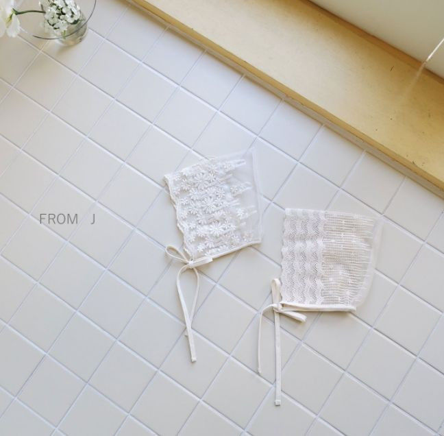 FROM J - Korean Children Fashion - #Kfashion4kids - Mesh Lace Bonnet - 6