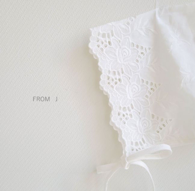 FROM J - Korean Children Fashion - #Kfashion4kids - Cotton Lace Bonnet - 4