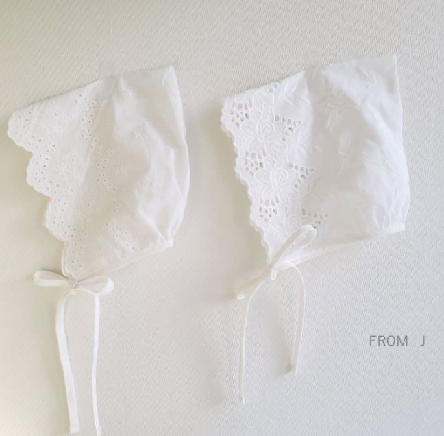FROM J - Korean Children Fashion - #Kfashion4kids - Cotton Lace Bonnet - 5