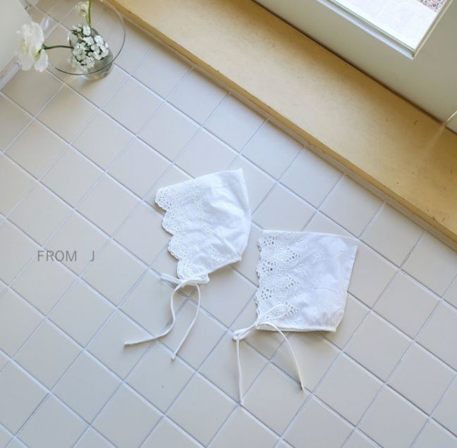 FROM J - Korean Children Fashion - #Kfashion4kids - Cotton Lace Bonnet - 6