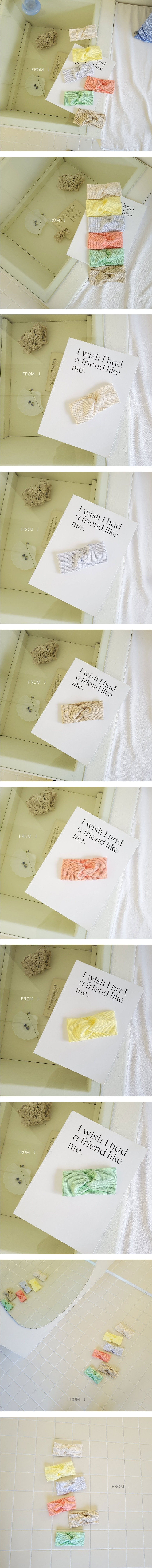 FROM J - Korean Children Fashion - #Kfashion4kids - Waffle Twist Hairband