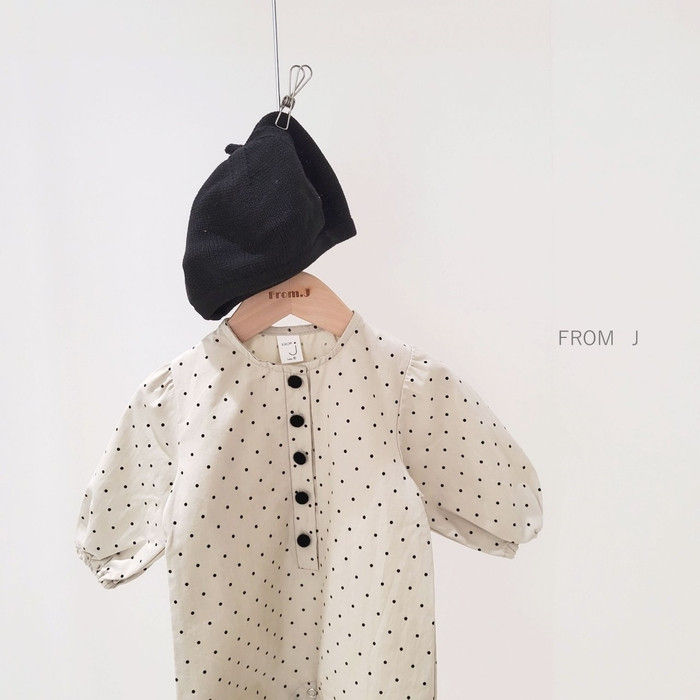 FROM J - Korean Children Fashion - #Kfashion4kids - Bean Dots Bodysuit - 11
