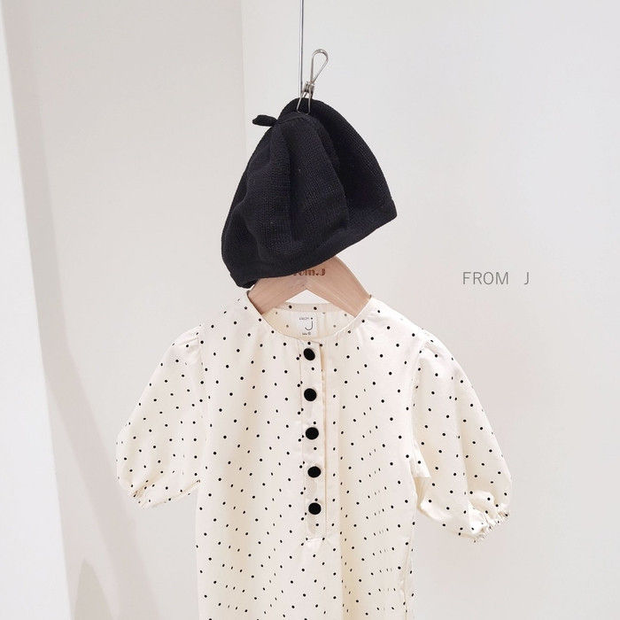 FROM J - Korean Children Fashion - #Kfashion4kids - Bean Dots Bodysuit - 2