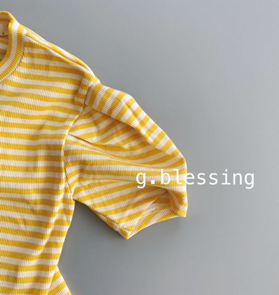 G BLESSING - Korean Children Fashion - #Kfashion4kids - Sleeve Shirring Tee - 2