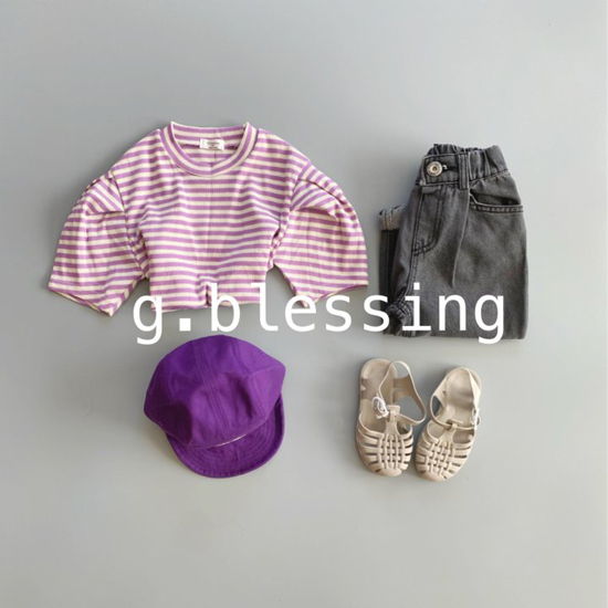 G BLESSING - Korean Children Fashion - #Kfashion4kids - Sleeve Shirring Tee - 9