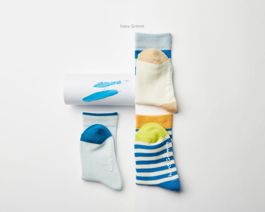 HANS GRIMM - Korean Children Fashion - #Kfashion4kids - Stripes Socks [set of 3] - 10