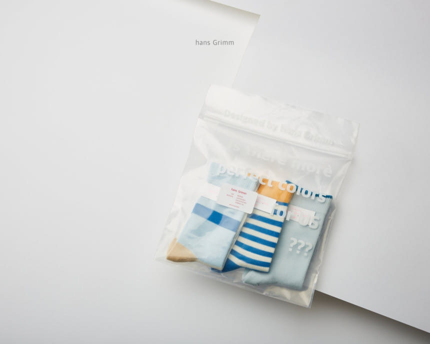 HANS GRIMM - Korean Children Fashion - #Kfashion4kids - Stripes Socks [set of 3] - 12