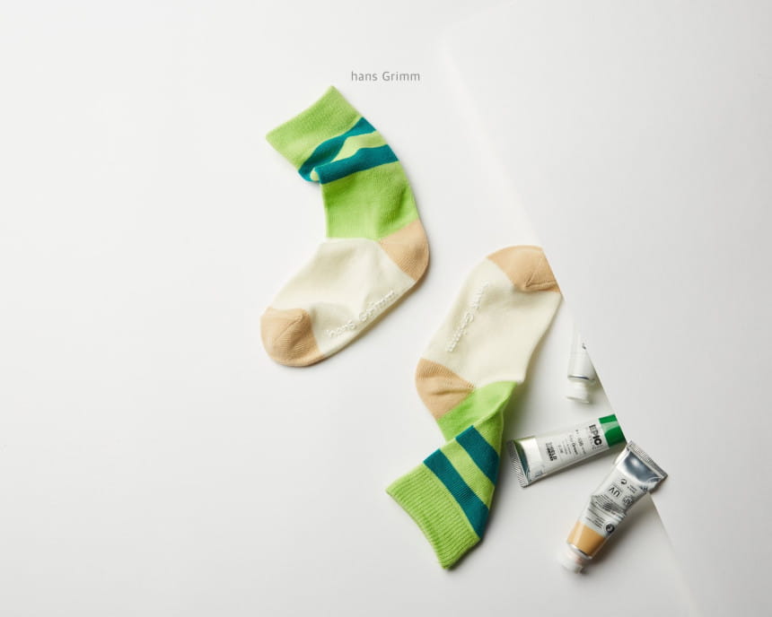 HANS GRIMM - Korean Children Fashion - #Kfashion4kids - Stripes Socks [set of 3] - 5