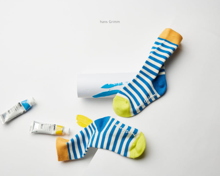 HANS GRIMM - Korean Children Fashion - #Kfashion4kids - Stripes Socks [set of 3] - 9