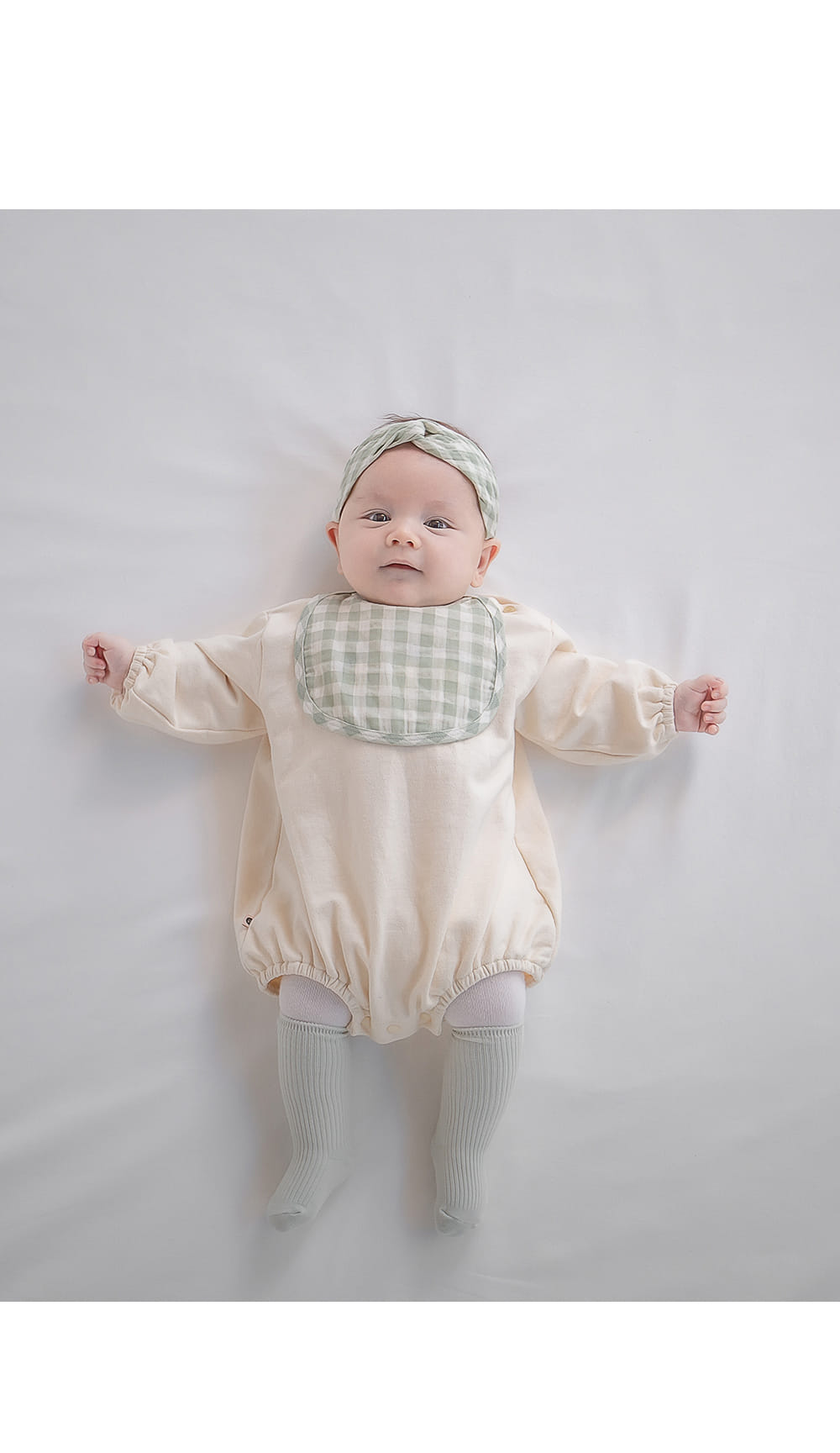 HAPPY PRINCE - Korean Children Fashion - #Kfashion4kids - Bongbong Bib Hairband Set