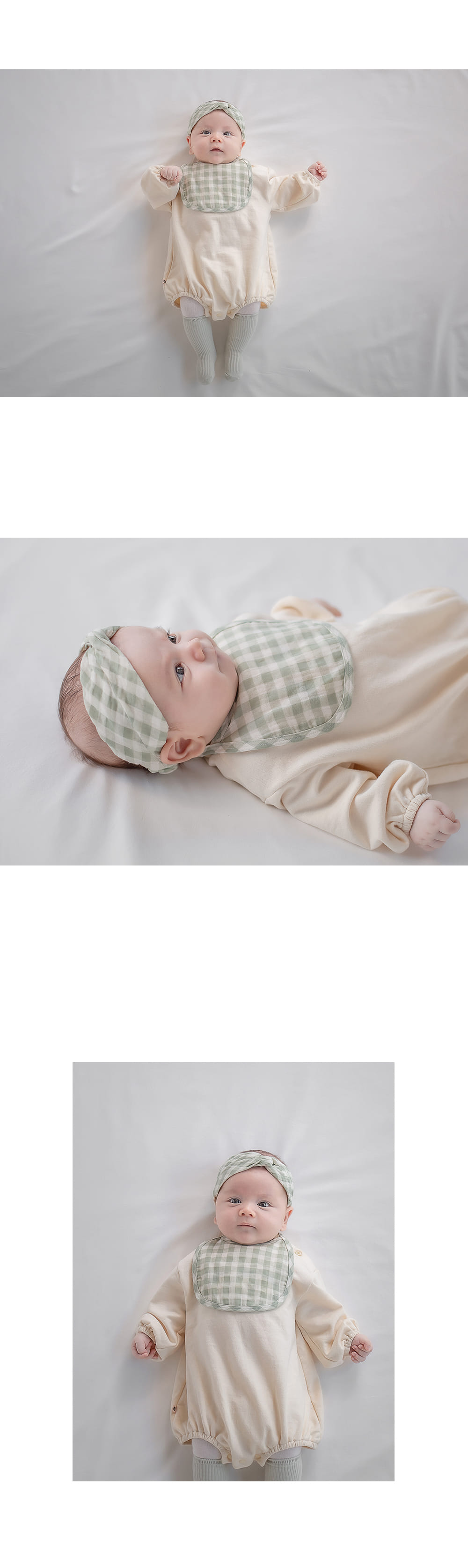 HAPPY PRINCE - Korean Children Fashion - #Kfashion4kids - Bongbong Bib Hairband Set - 4