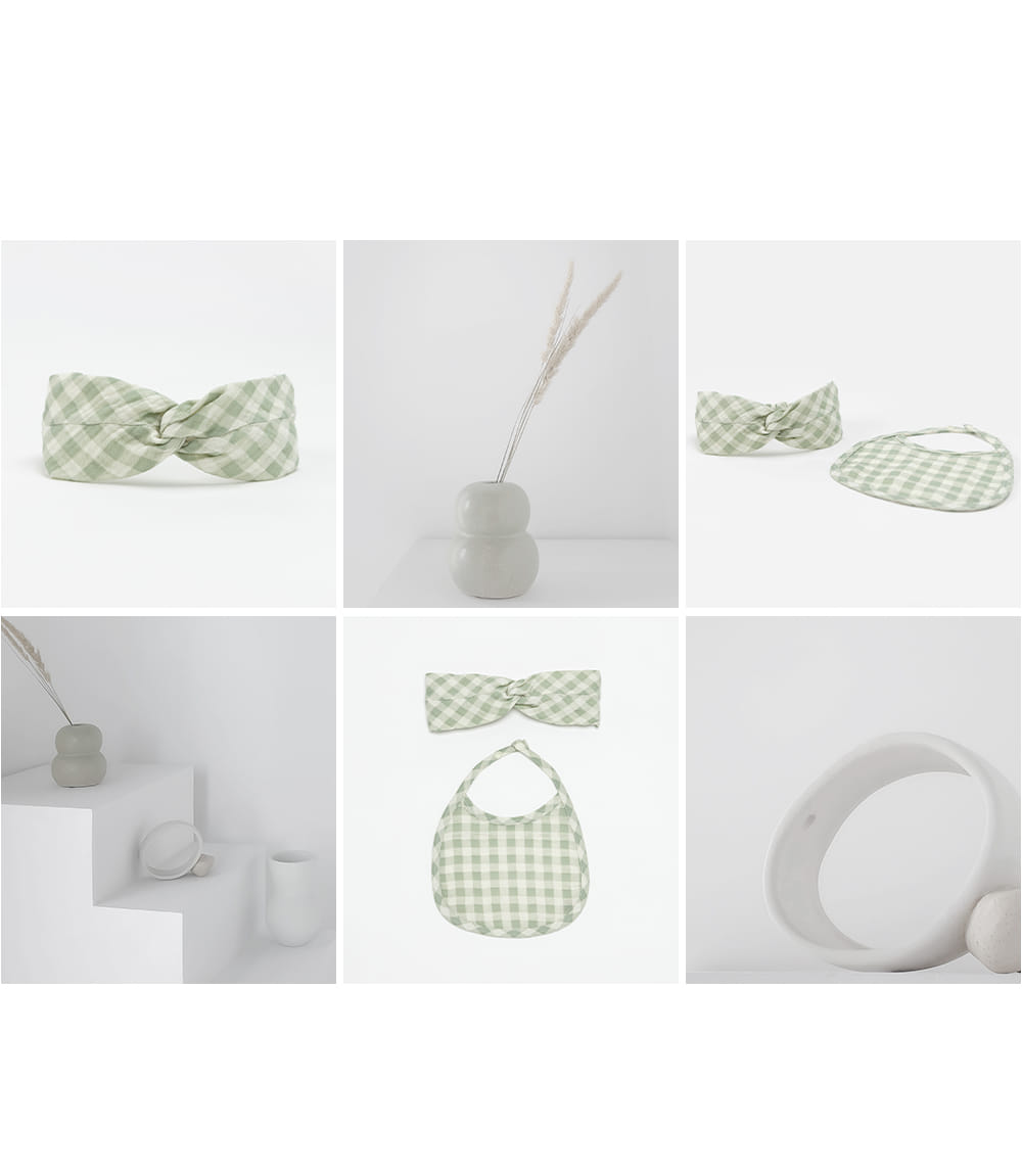 HAPPY PRINCE - Korean Children Fashion - #Kfashion4kids - Bongbong Bib Hairband Set - 5