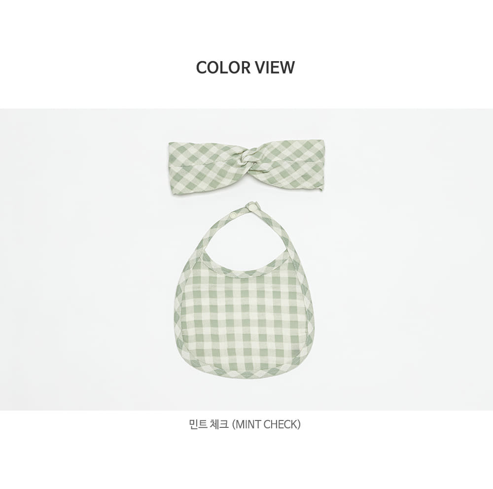 HAPPY PRINCE - Korean Children Fashion - #Kfashion4kids - Bongbong Bib Hairband Set - 8
