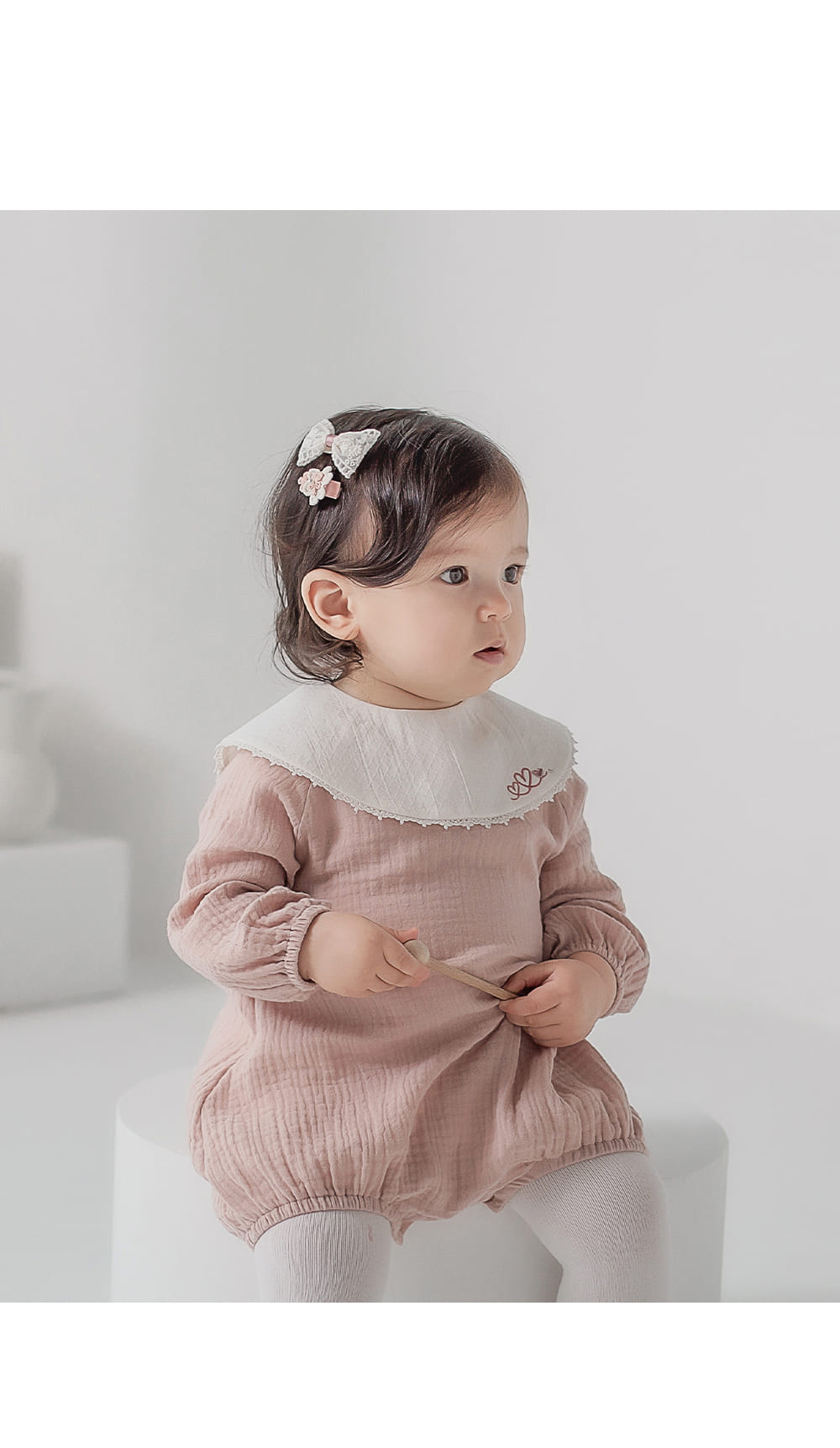 HAPPY PRINCE - Korean Children Fashion - #Kfashion4kids - Lavender Baby Hairpin Set [set of 5]