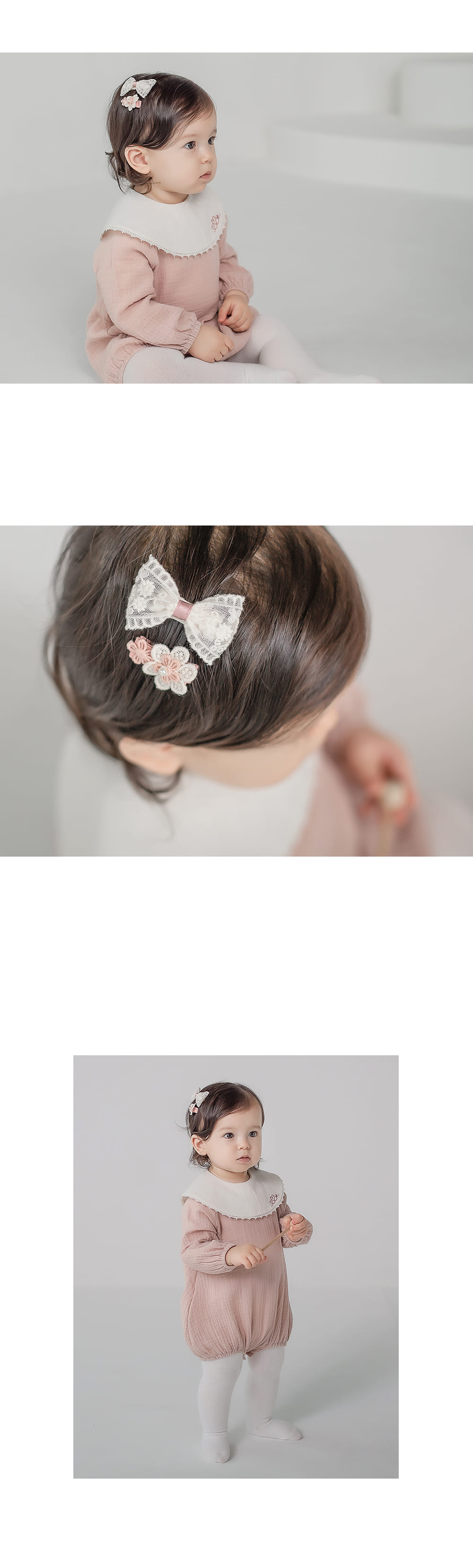 HAPPY PRINCE - Korean Children Fashion - #Kfashion4kids - Lavender Baby Hairpin Set [set of 5] - 4