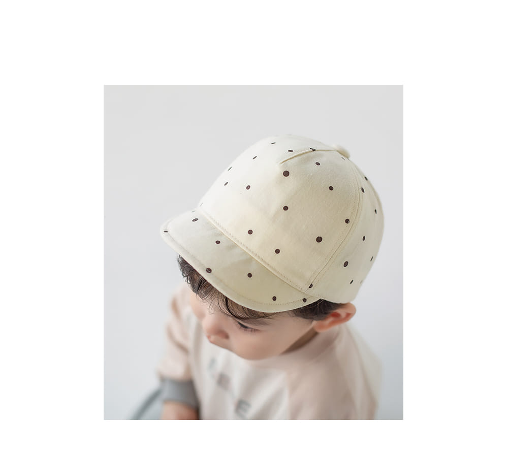 HAPPY PRINCE - Korean Children Fashion - #Kfashion4kids - Dots Bebe Baby Cap - 2