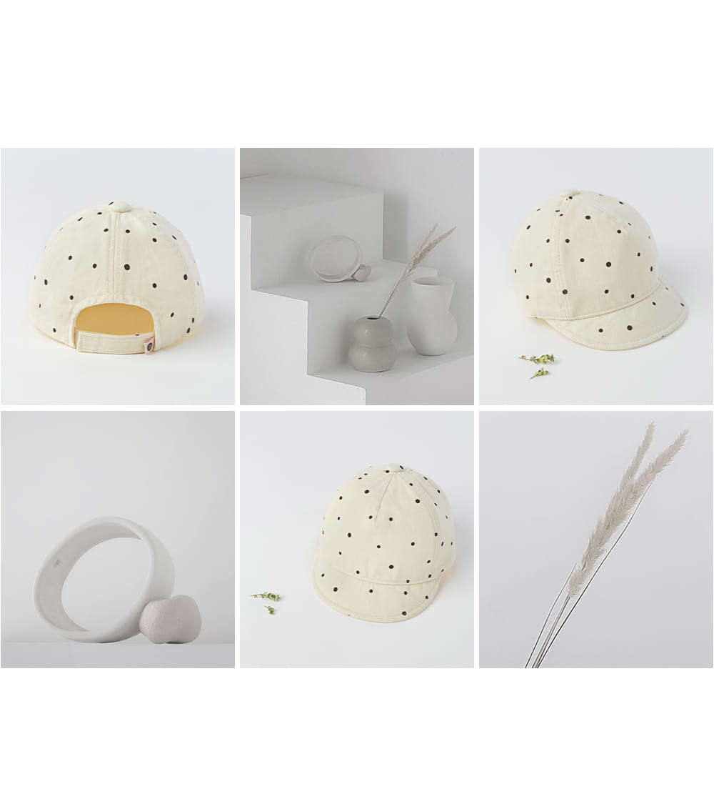 HAPPY PRINCE - Korean Children Fashion - #Kfashion4kids - Dots Bebe Baby Cap - 5