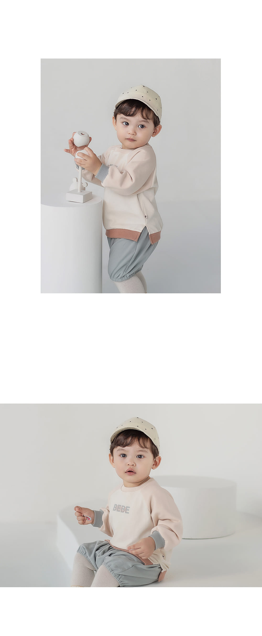 HAPPY PRINCE - Korean Children Fashion - #Kfashion4kids - Dots Bebe Baby Cap - 6