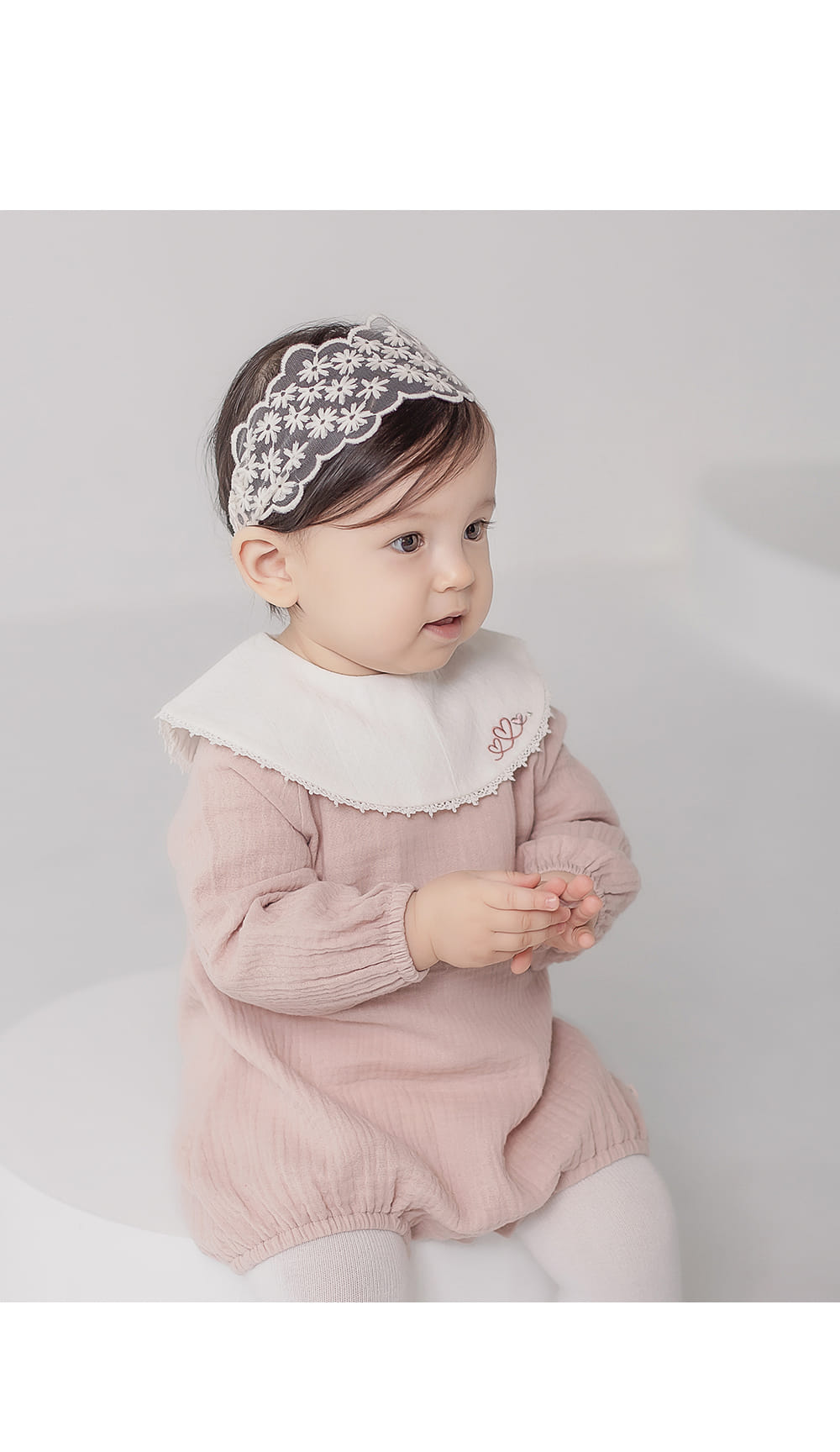 HAPPY PRINCE - Korean Children Fashion - #Kfashion4kids - Phoebe Lace Baby Hairband [set of 5]