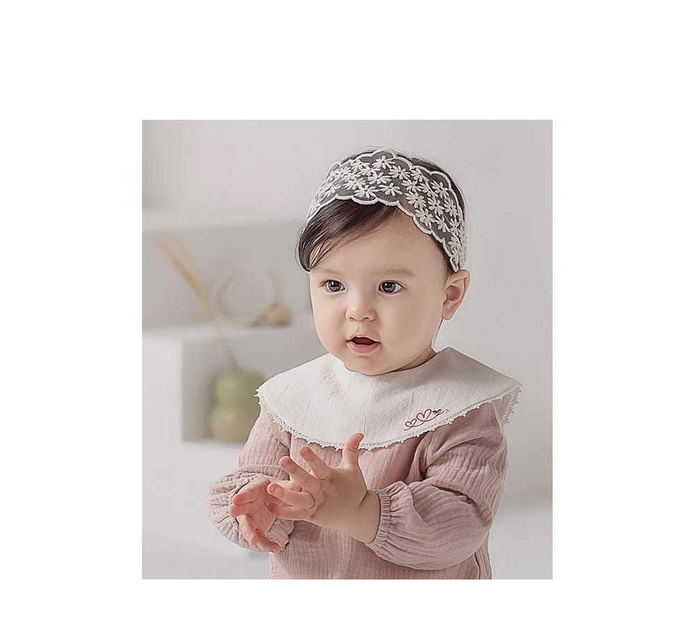 HAPPY PRINCE - Korean Children Fashion - #Kfashion4kids - Phoebe Lace Baby Hairband [set of 5] - 2