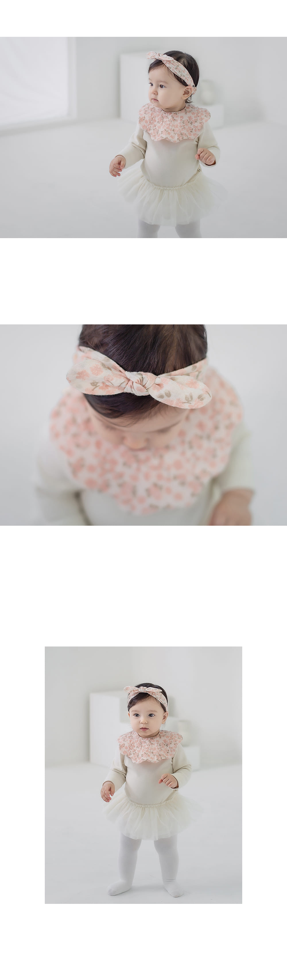 HAPPY PRINCE - Korean Children Fashion - #Kfashion4kids - Nancy Baby Bib Hairband Set - 4