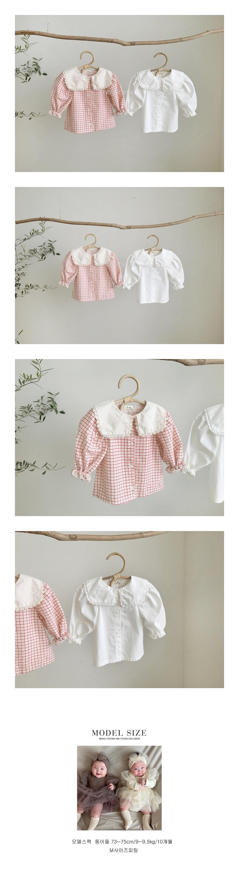 HI BYEBEBE - Korean Children Fashion - #Kfashion4kids - Square Collar Blouse