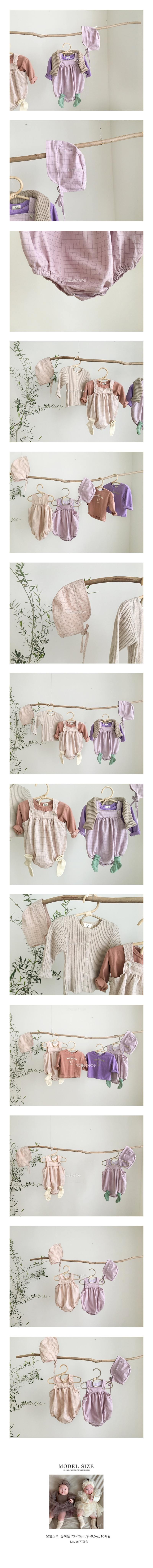 HI BYEBEBE - Korean Children Fashion - #Kfashion4kids - Lovely Check Overall