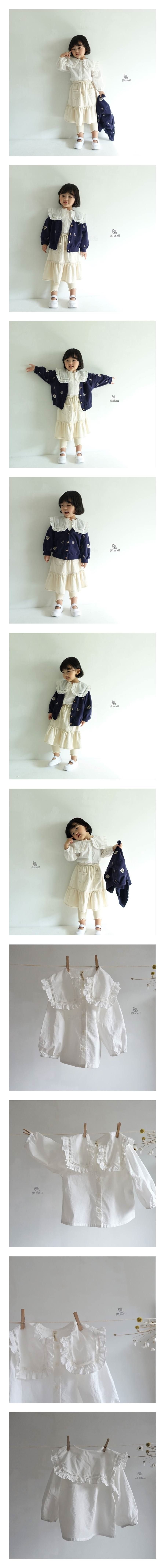 JM SNAIL - Korean Children Fashion - #Kfashion4kids - Square Frill Blouse
