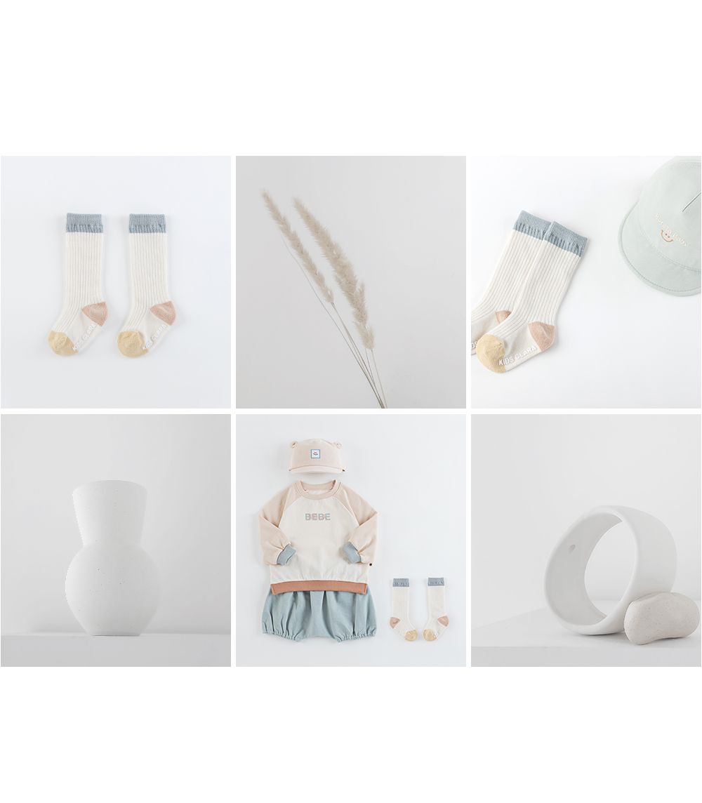 KIDS CLARA - Korean Children Fashion - #Kfashion4kids - Akii Baby Knee Socks [set of 5] - 5