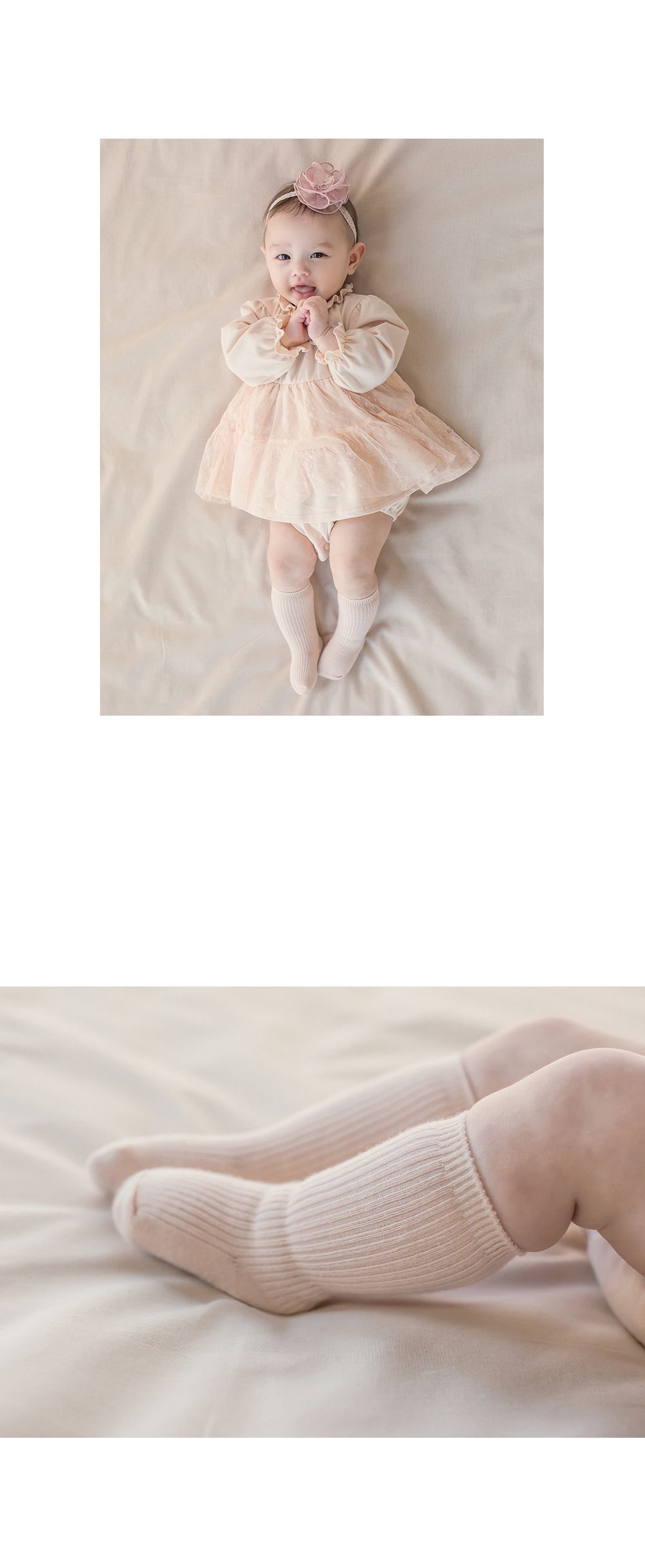 KIDS CLARA - Korean Children Fashion - #Kfashion4kids - NewbornBasic Knee Socks [set of 5] - 6
