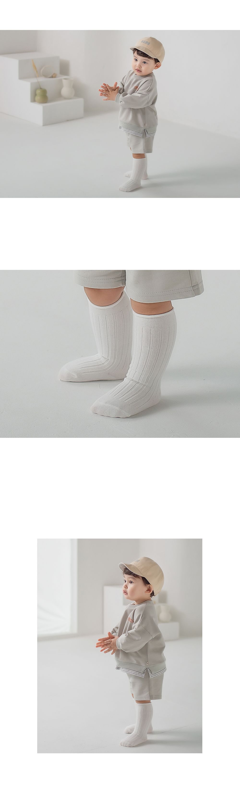 KIDS CLARA - Korean Children Fashion - #Kfashion4kids - Macorolling Knee Socks [set of 5] - 3