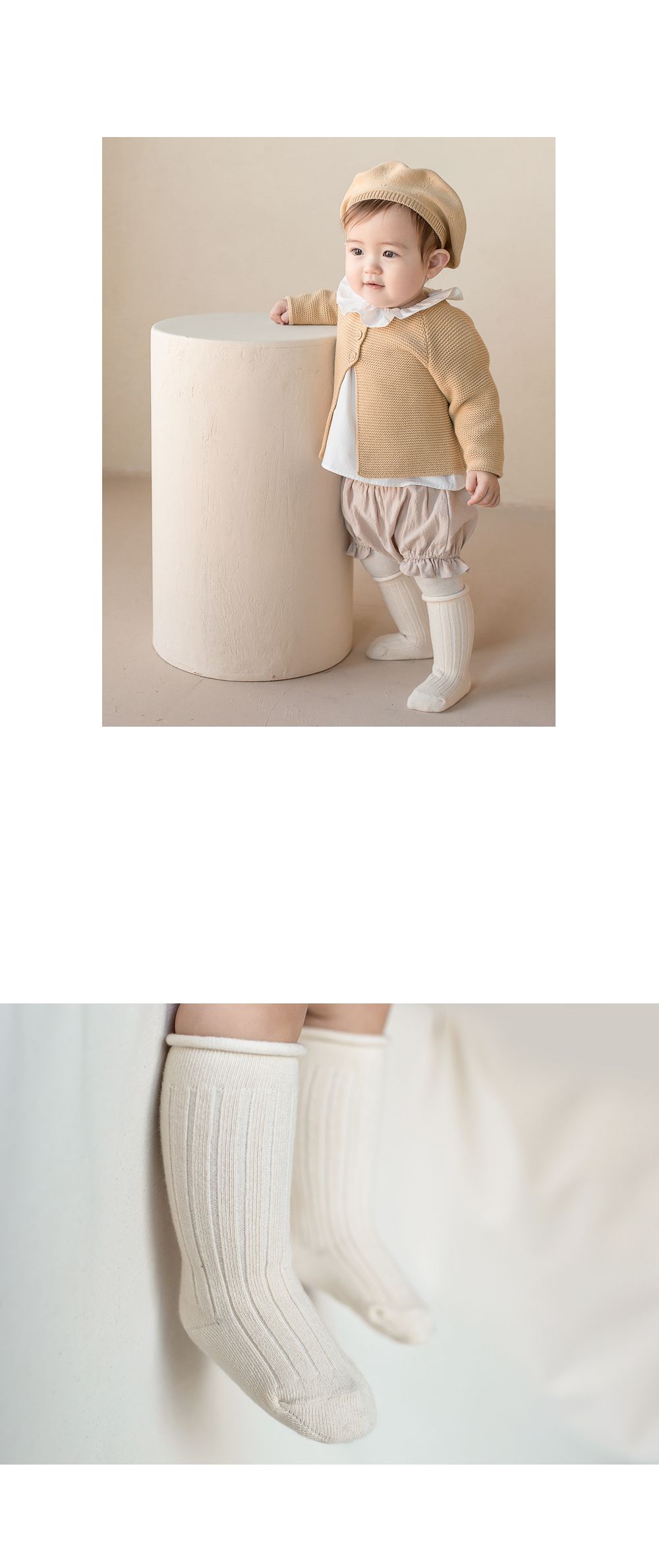 KIDS CLARA - Korean Children Fashion - #Kfashion4kids - Macorolling Knee Socks [set of 5] - 6
