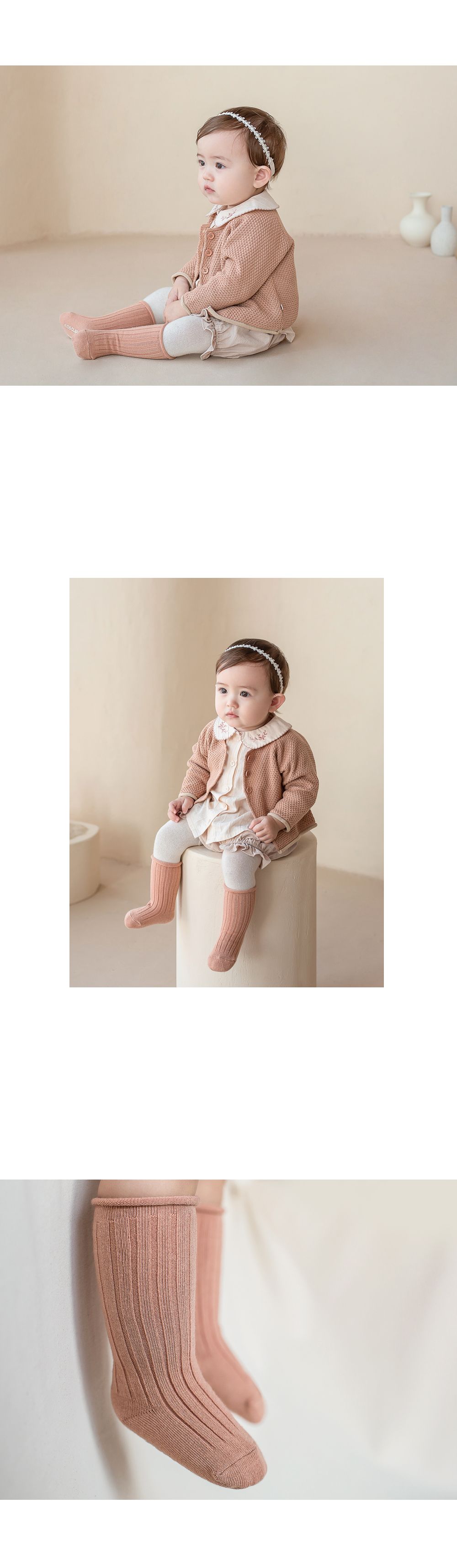 KIDS CLARA - Korean Children Fashion - #Kfashion4kids - Macorolling Knee Socks [set of 5] - 7