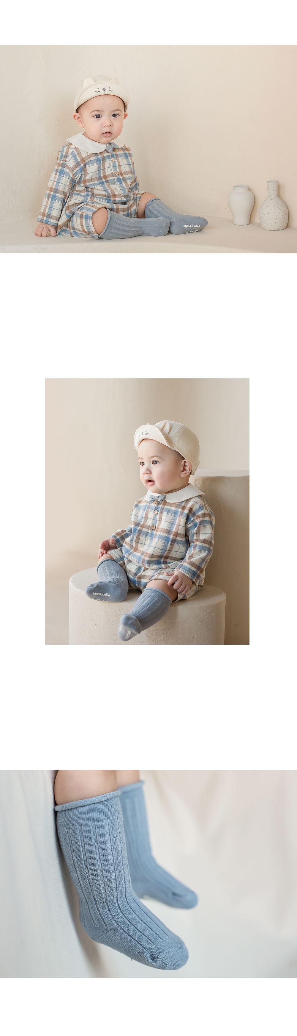 KIDS CLARA - Korean Children Fashion - #Kfashion4kids - Macorolling Knee Socks [set of 5] - 8