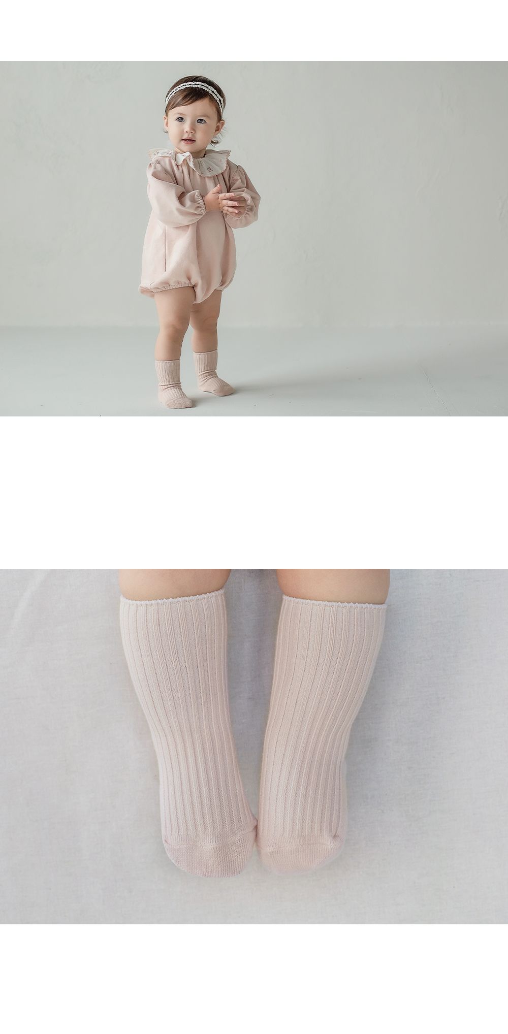 KIDS CLARA - Korean Children Fashion - #Kfashion4kids - Plain Rip Baby Socks [set of 5] - 3