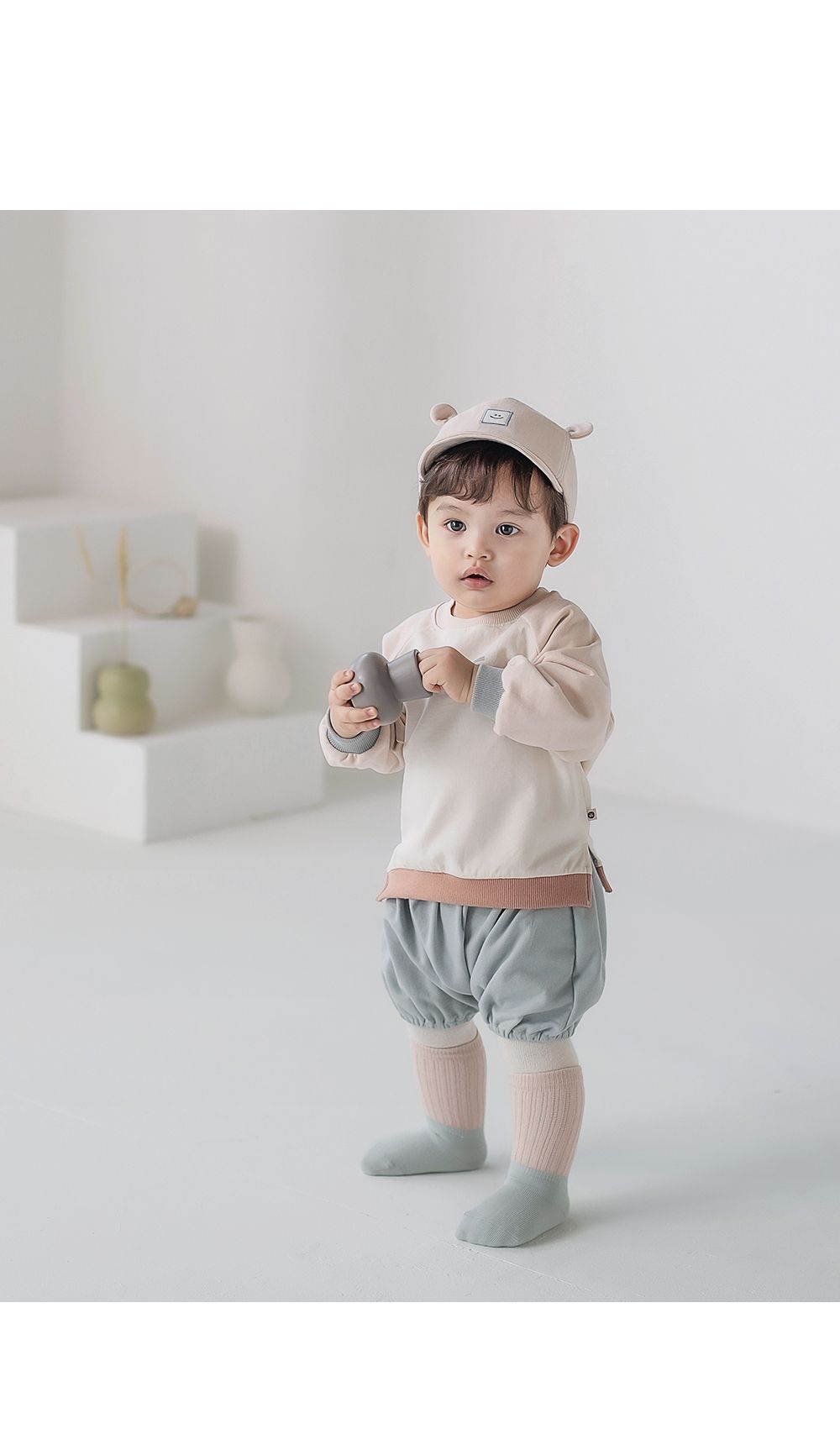 KIDS CLARA - Korean Children Fashion - #Kfashion4kids - Primo Warmer Baby Socks 2in1 [set of 5]