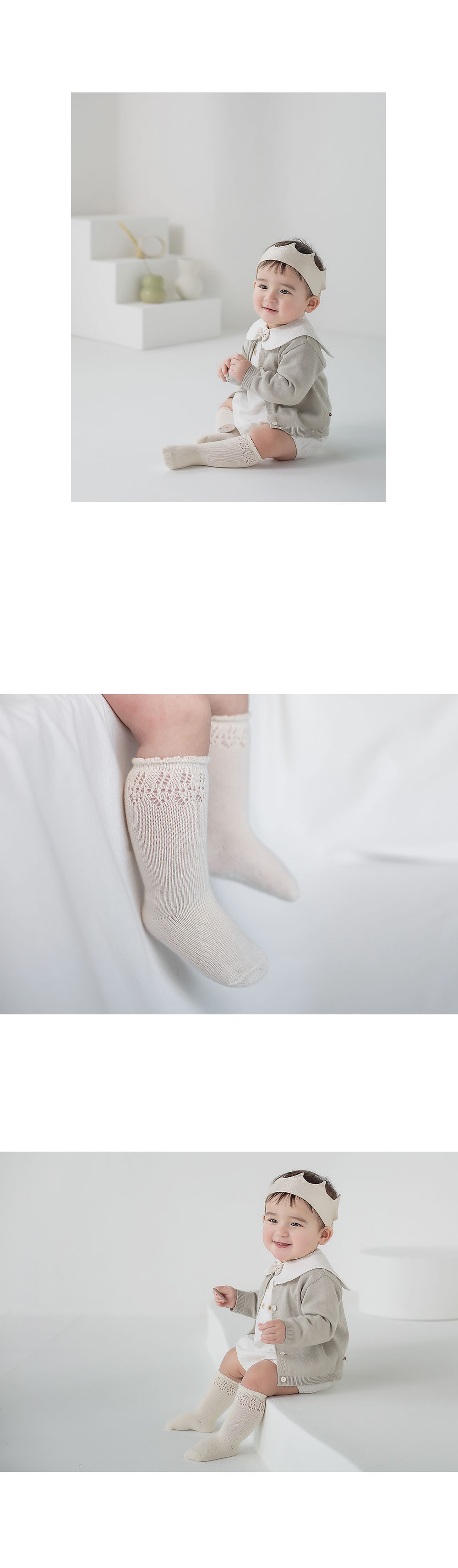 KIDS CLARA - Korean Children Fashion - #Kfashion4kids - Innes Baby Knee Socks [set of 5] - 6