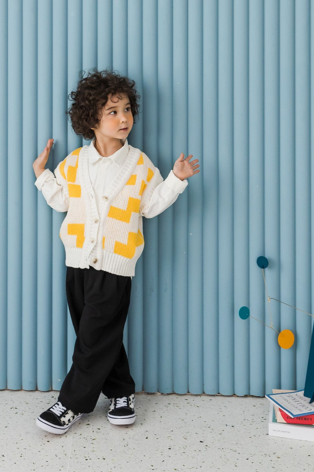 KOKOYARN - Korean Children Fashion - #Kfashion4kids - Block Knit Cardigan