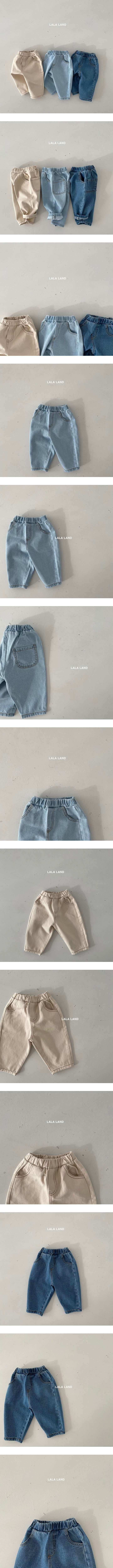 LALALAND - Korean Children Fashion - #Kfashion4kids - Round Baggy Denim Pants