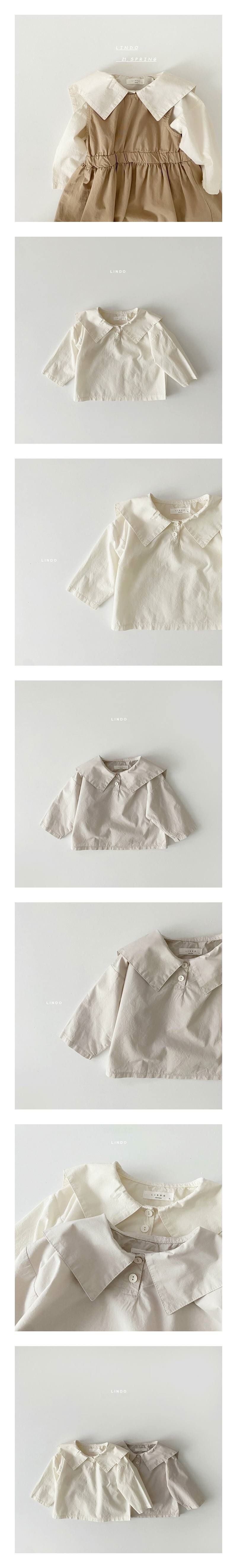 LINDO - Korean Children Fashion - #Kfashion4kids - Oatmeal Collar Blouse