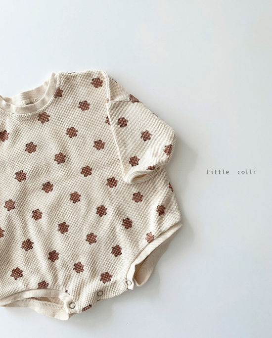 LITTLE COLLI - Korean Children Fashion - #Kfashion4kids - Waffle Bodysuit